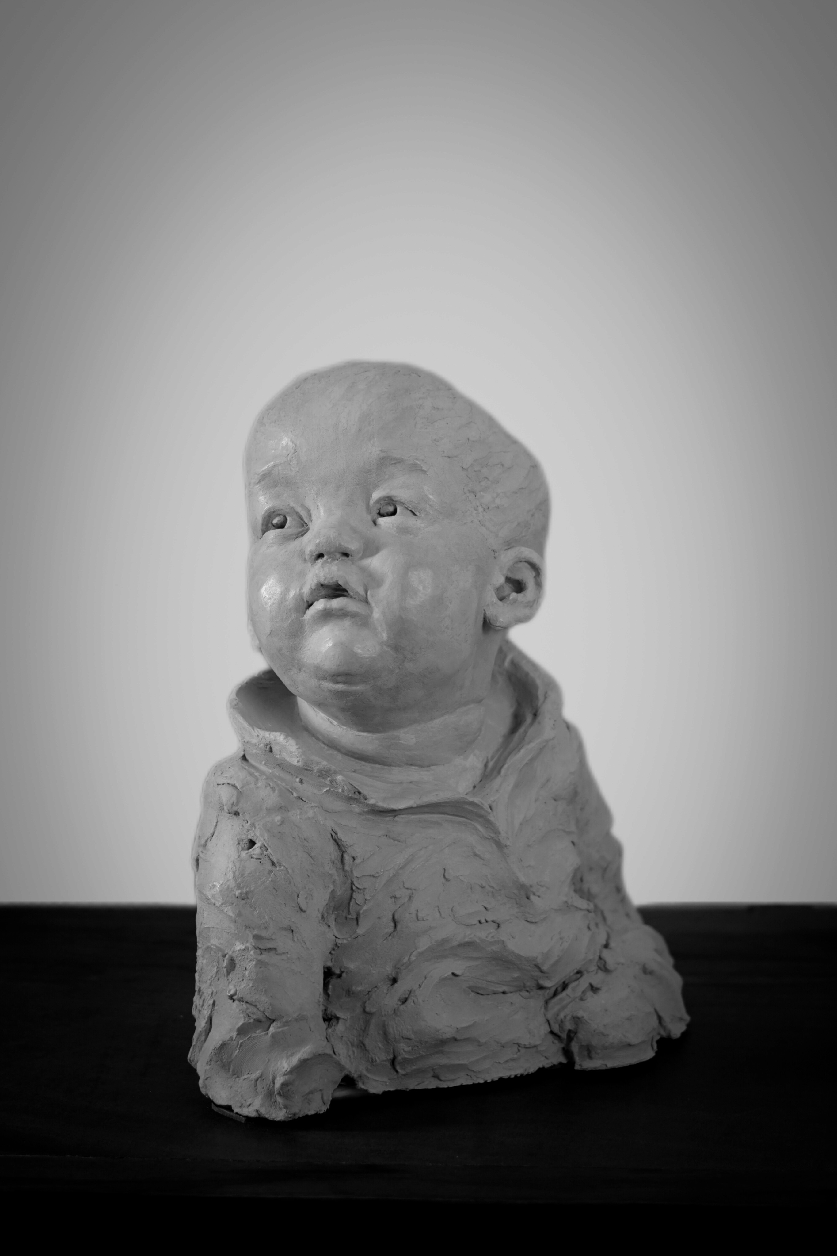 infant portrait sculpture