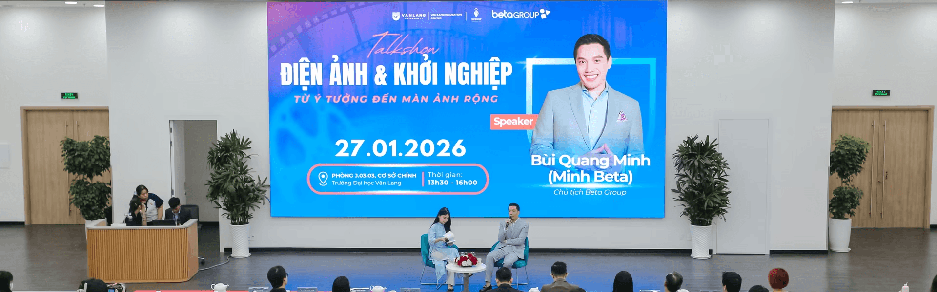 Sinh viên Văn Lang tiếp cận bức tranh thực tế của ngành điện ảnh cùng Beta Group