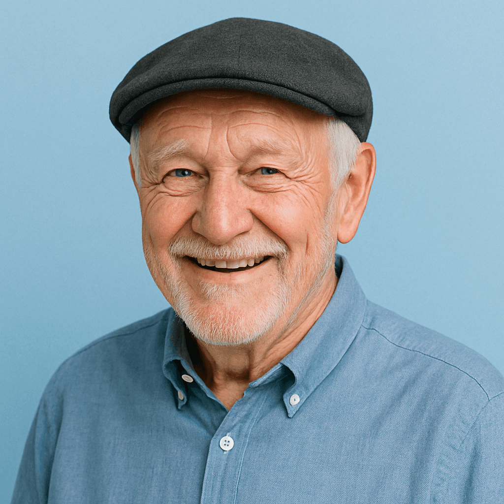 man in gray button up shirt wearing brown fedora hat