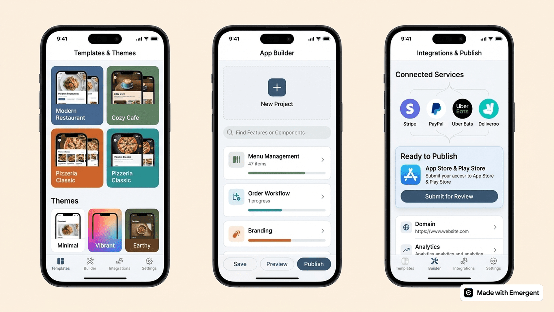 Takeaway App Made With Emergent