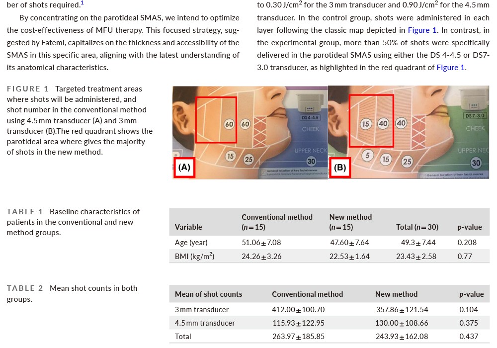 New Ultherapy method: Utilizing novel surgical and anatomicalconcepts yields outstanding results.