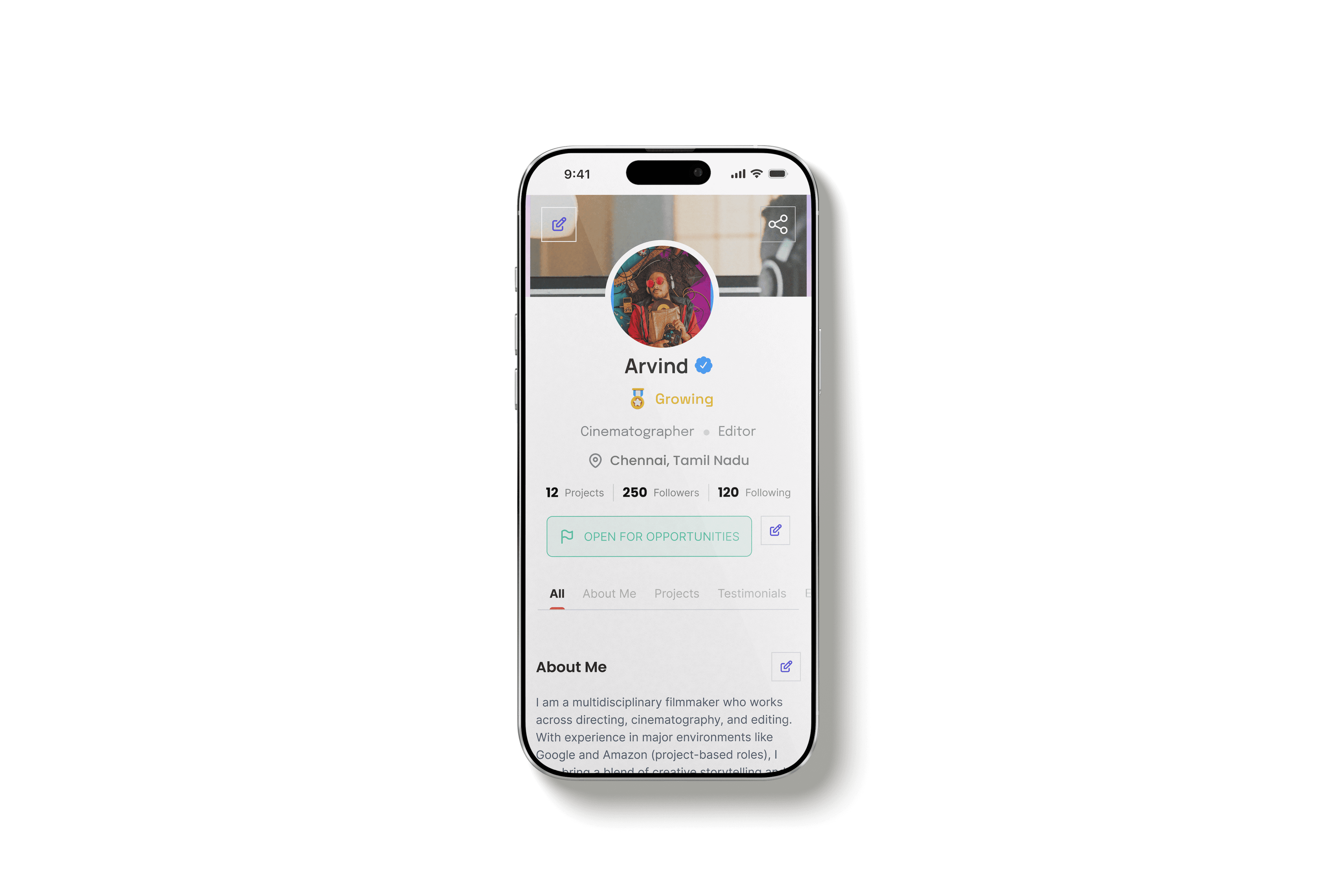 Production house shortlisting assistant directors and technicians digitally