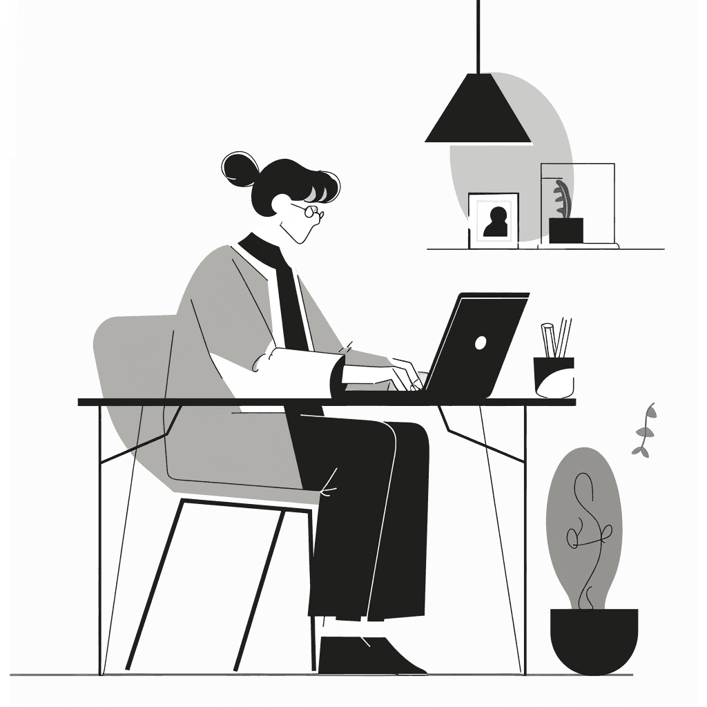 psicológa enviando un formulario de contacto