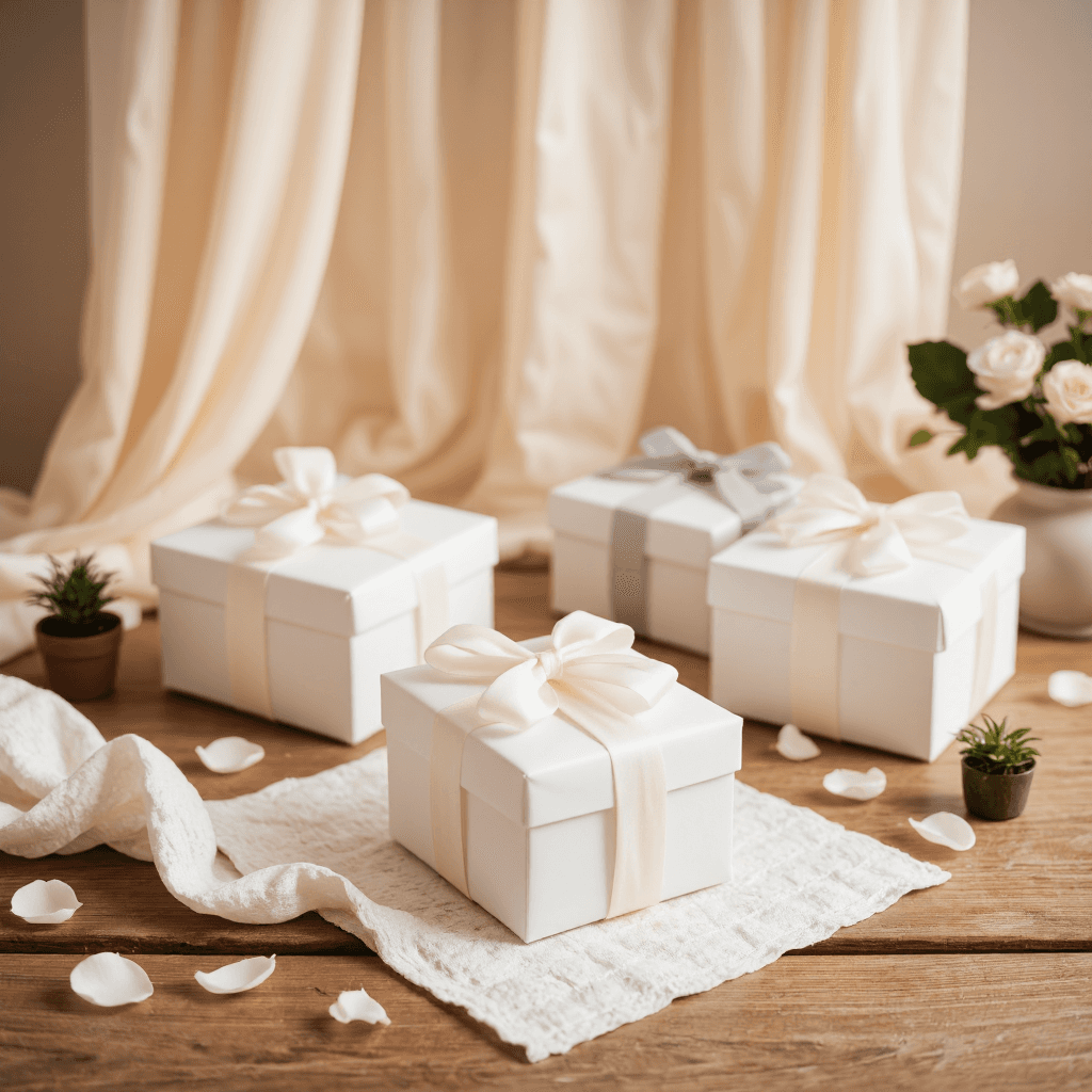 product photography of gift boxes