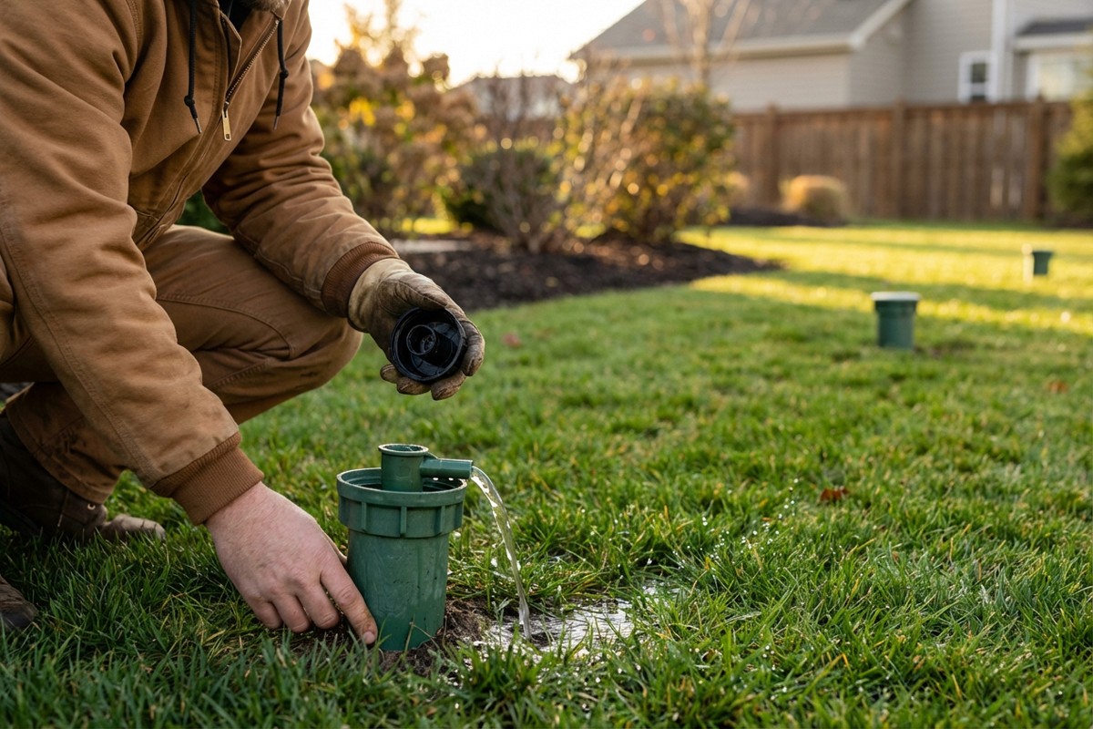 Spuszcanie wody z nawadniania