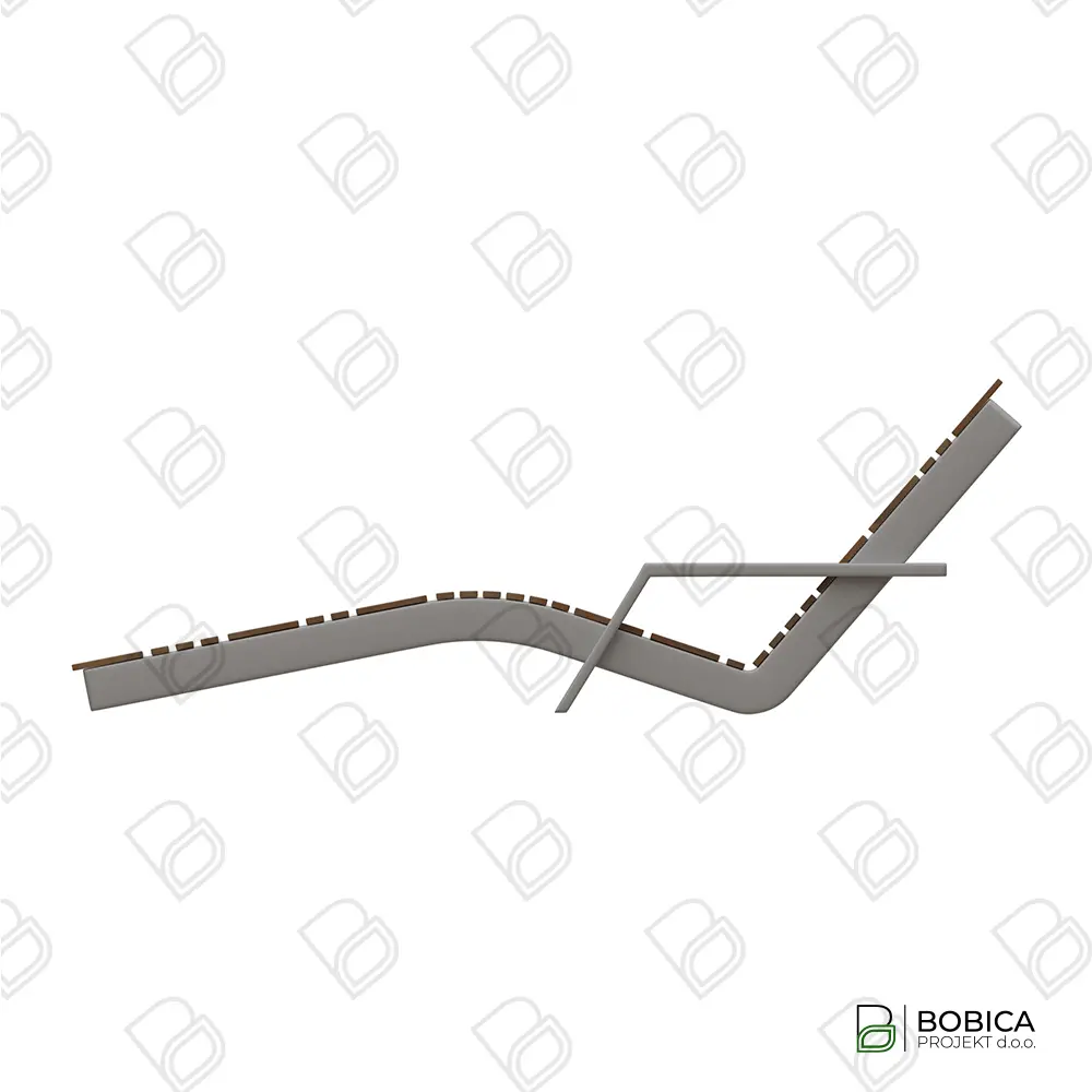 Urbana ležaljka s rukonaslonima – Linea Comfort