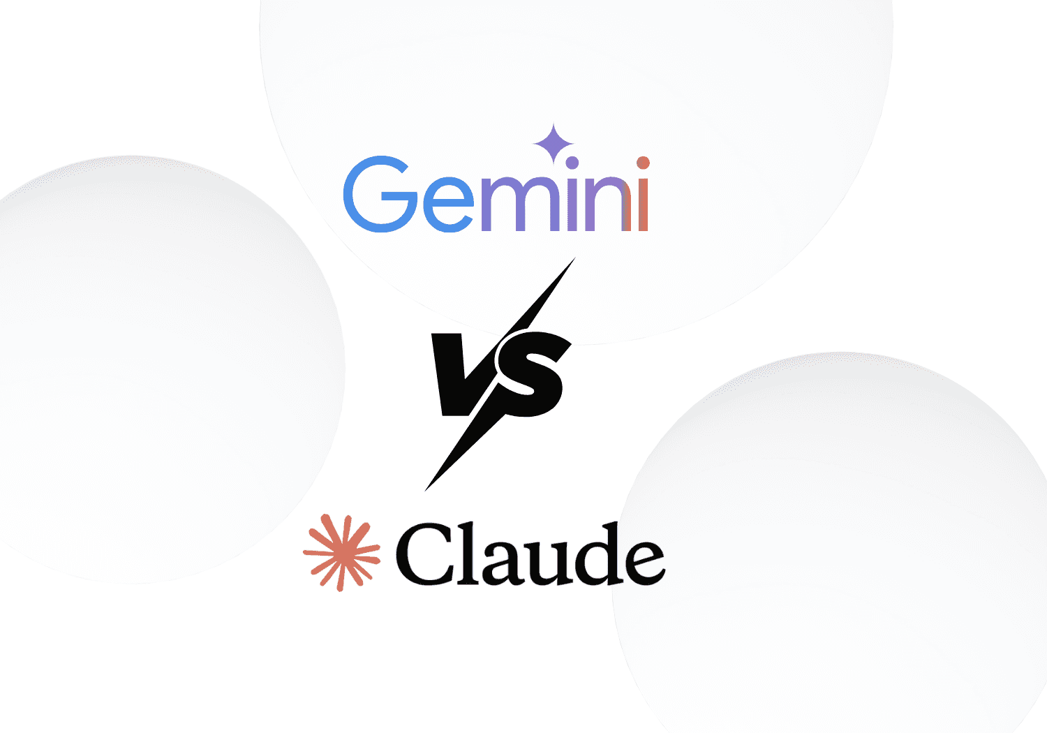 Google Gemini versus Anthropic Claude AI model comparison graphic. Represents a technical benchmark report analyzing the performance differences between these leading LLMs for enterprise infrastructure.
