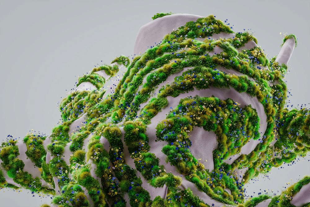 Abstract spatial structure examining perception and sensory architecture.