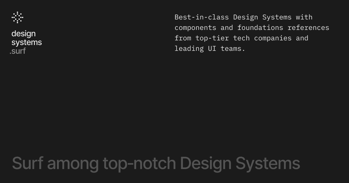 Design Systems Database: Surf among top‑notch Design Systems