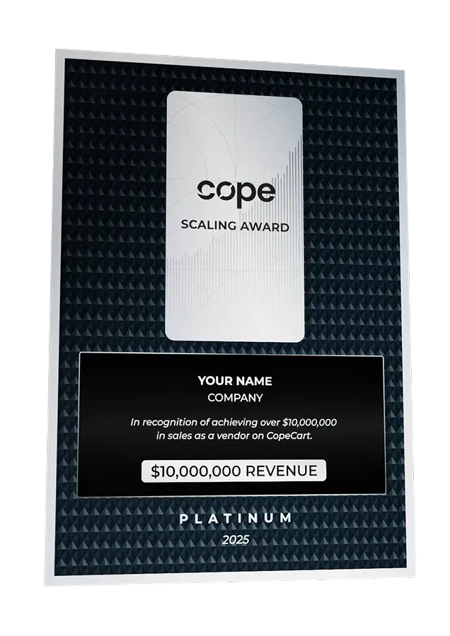 Cope Scaling Award Platinum
