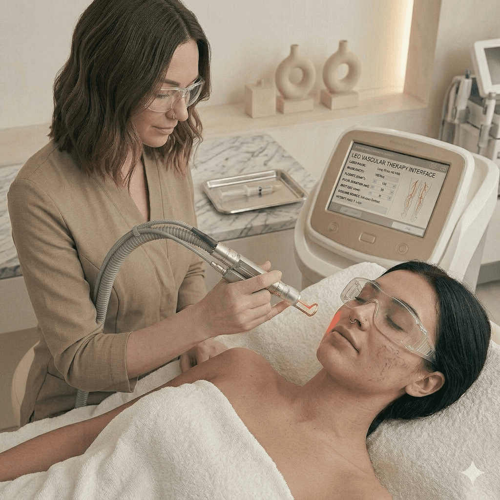 Jawline Filler Treatment Being Performed
