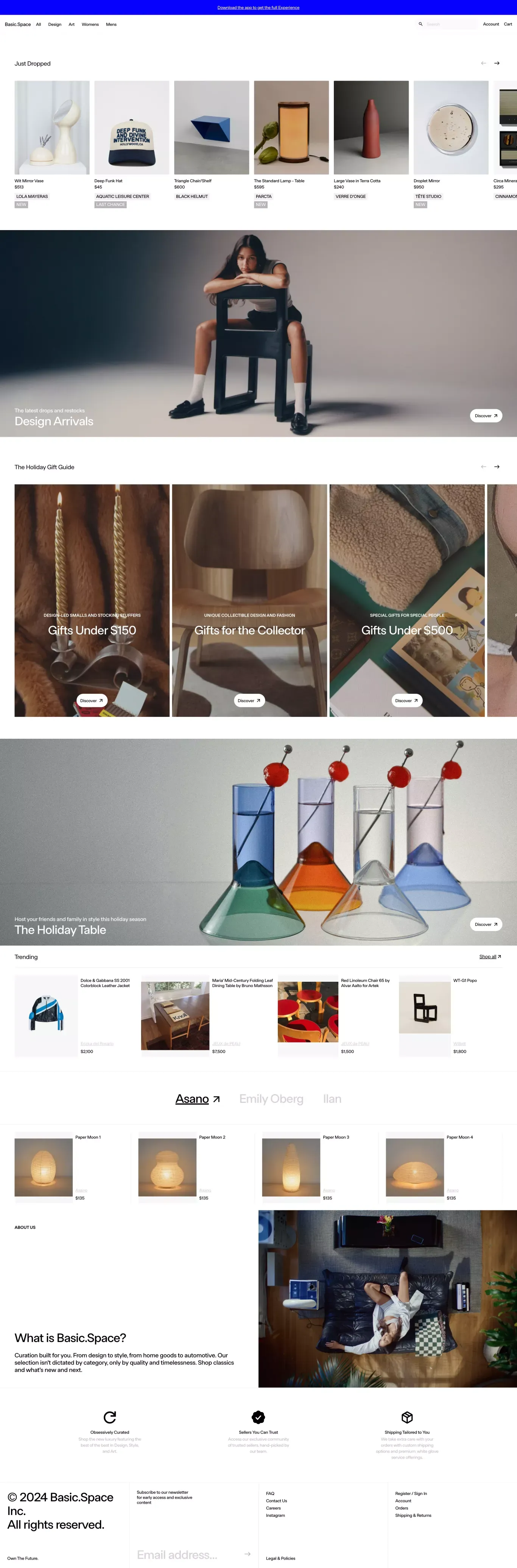 Shop Men's and Women's Fashion, Art, Lif portfolio page screenshot showcasing Design and Fashion design