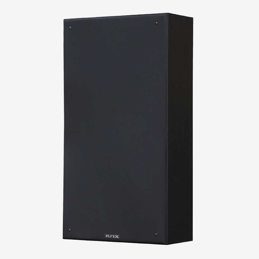 Black speaker with KRIX logo