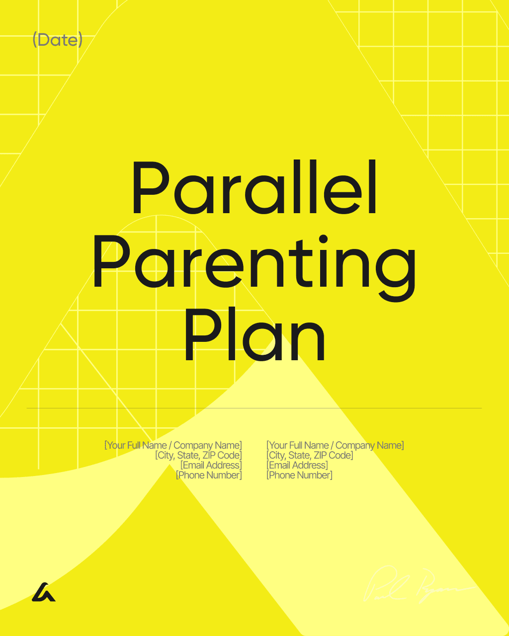 Parallel Parenting Plan