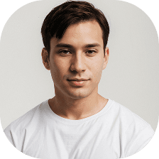 a man in a white shirt is posing for a picture
