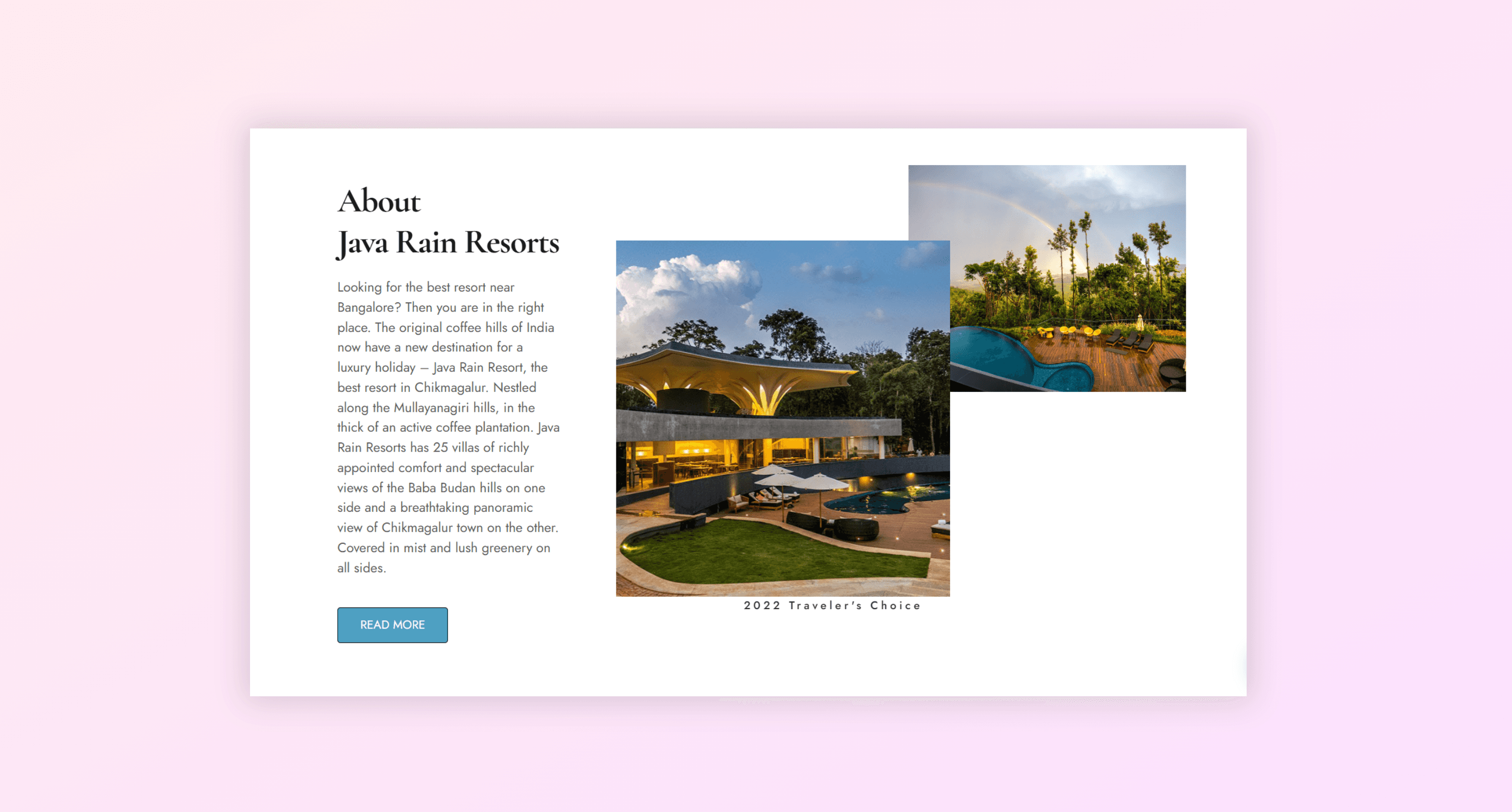 Java Rain Resorts
