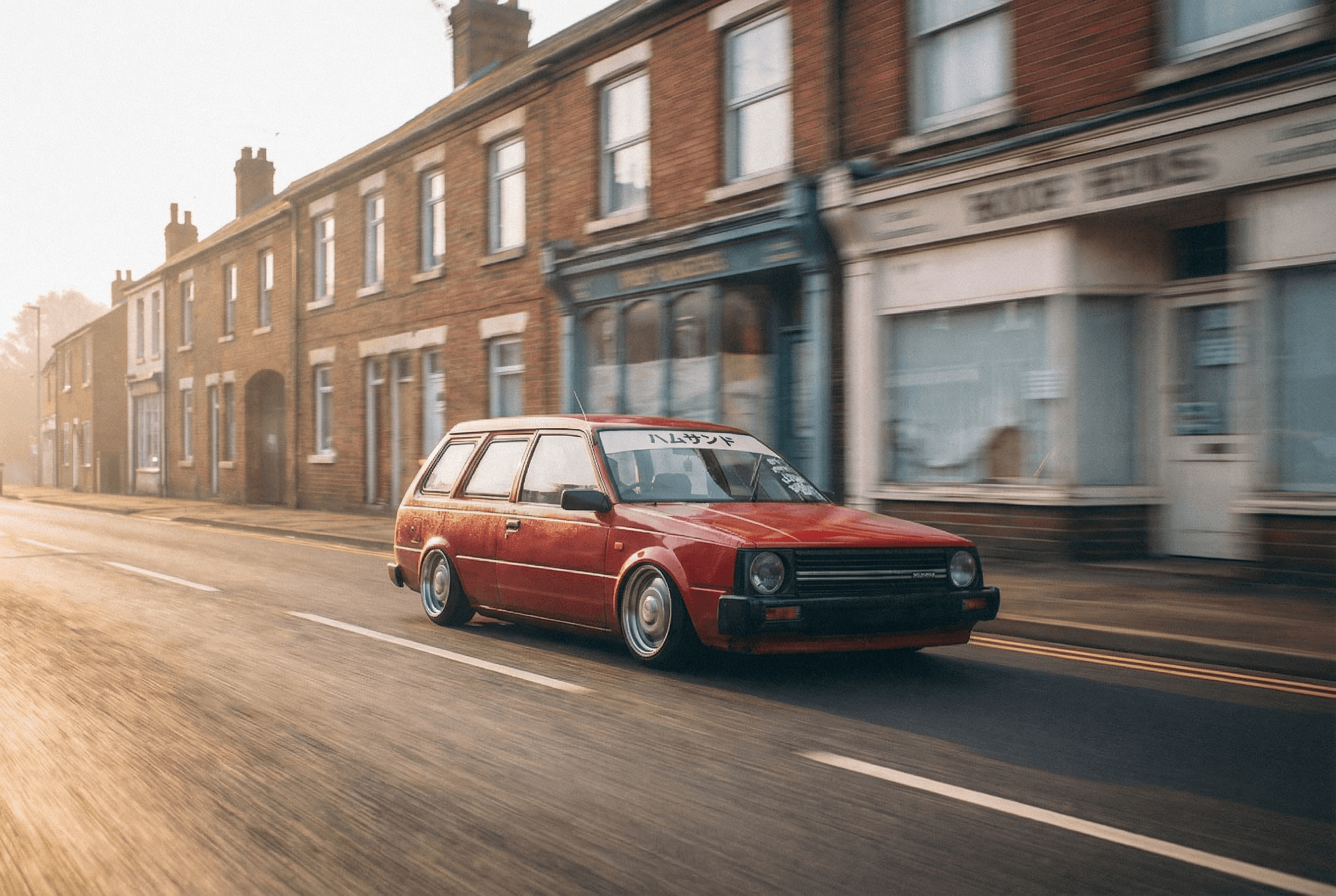 Streetside billboard with flyposters of the Batch.Works brand and illustrations