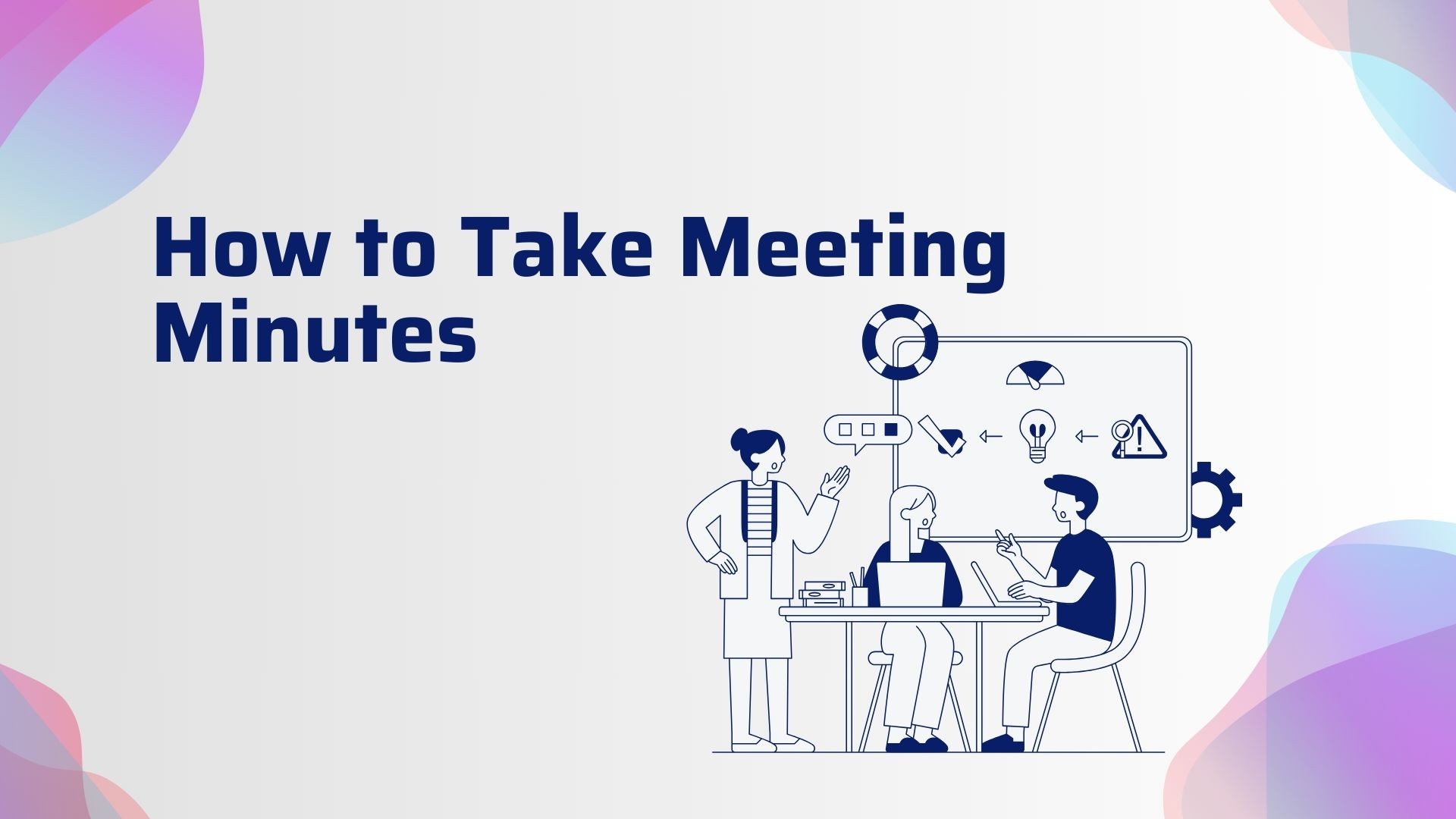 how to take meeting minutes