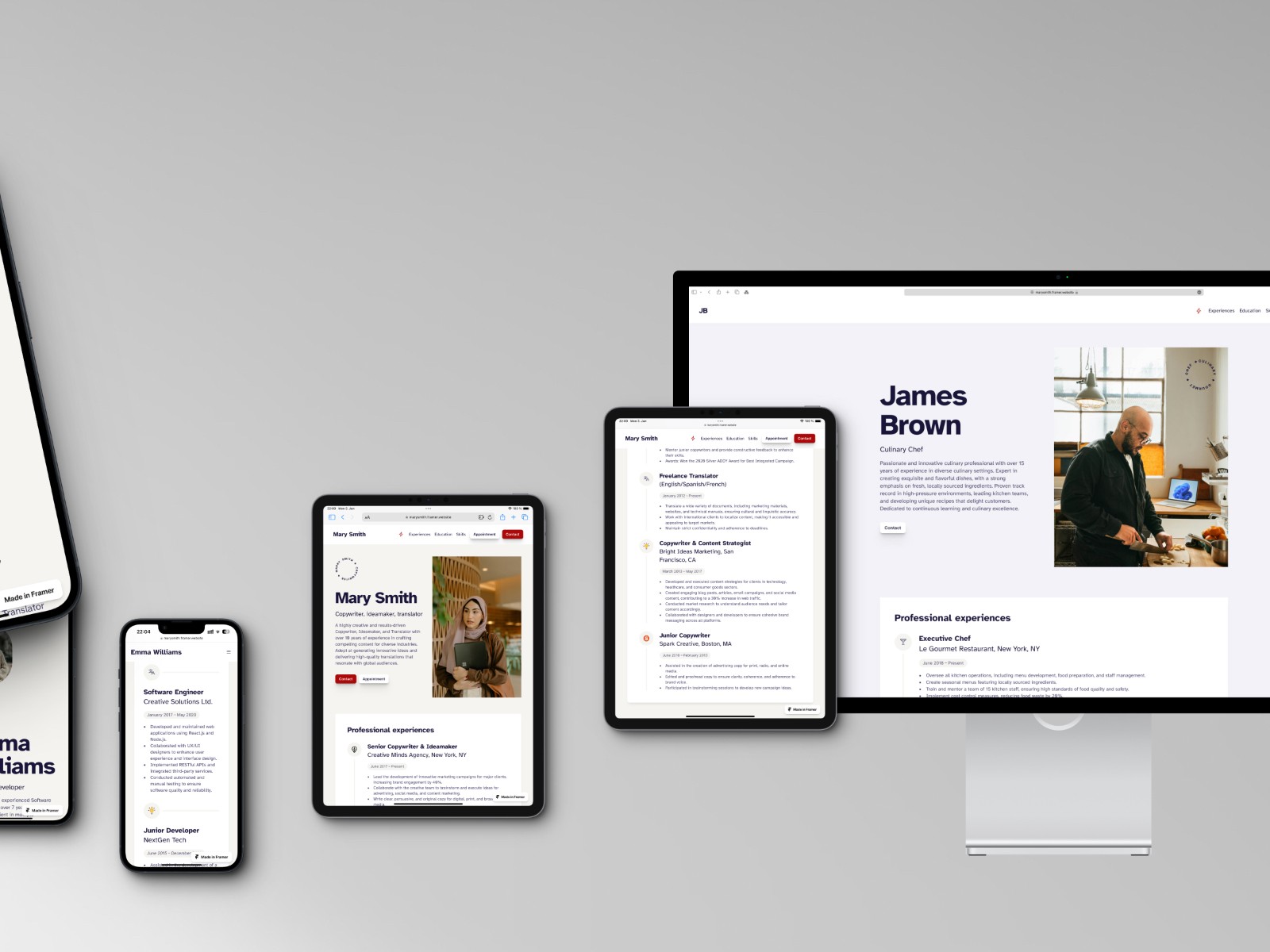 CareerCanva — 彩色排版感作品集网站设计灵感