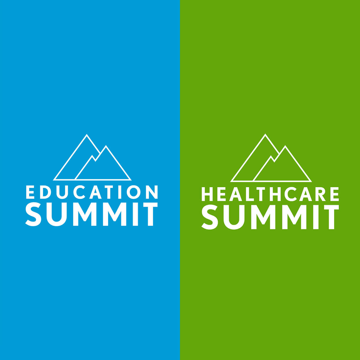 Two logo designs for Summit events