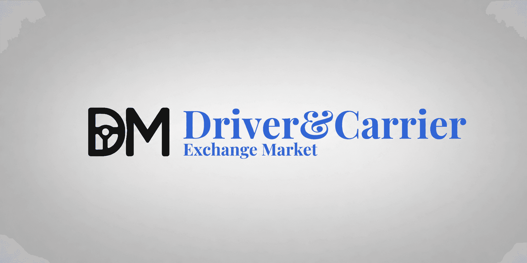 Driver & Carrier Exchange Market logo in black and blue against a light background.