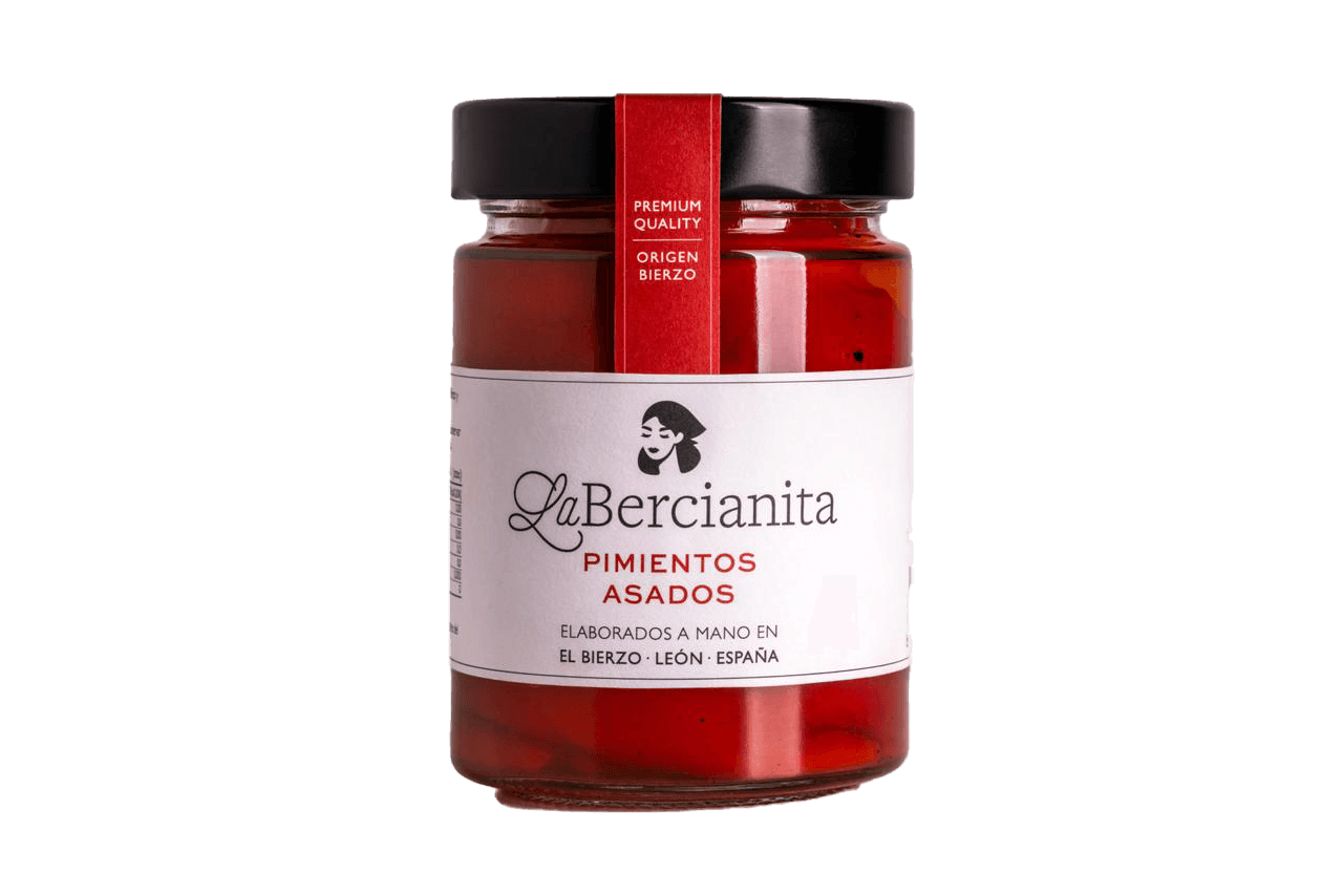 Tarro de pimientos asados del Bierzo La Bercianita, calidad premium de El Bierzo