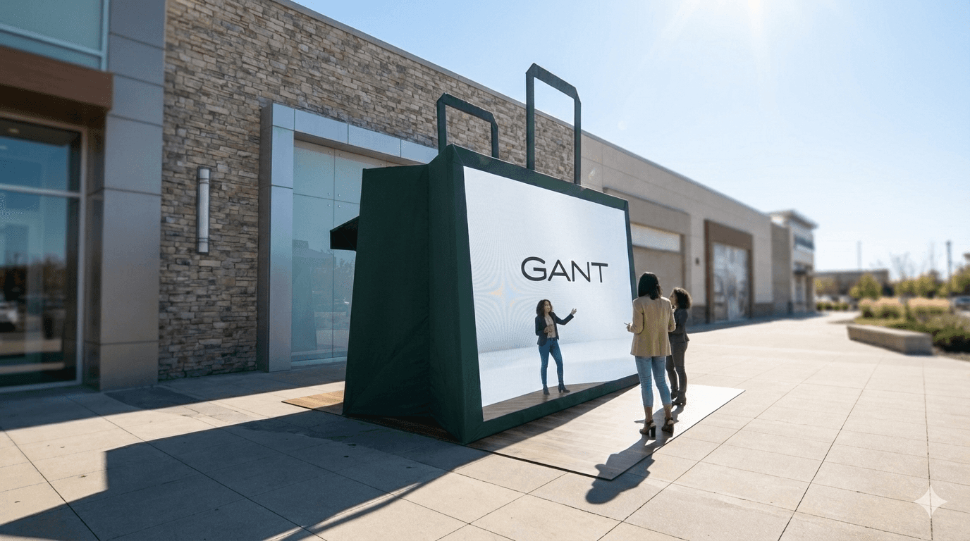 gant brand activation mirror