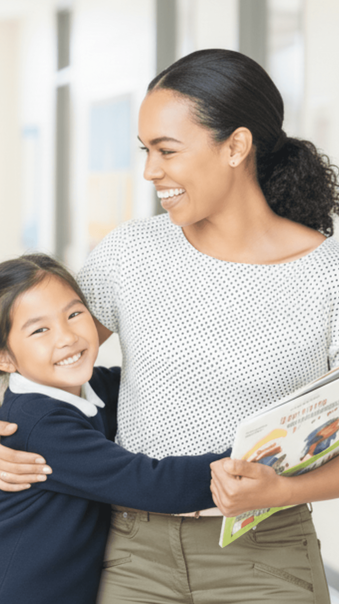 Kina homepage hero image with a happy family running on the beach, illustrating tuition rewards and payment flexibility