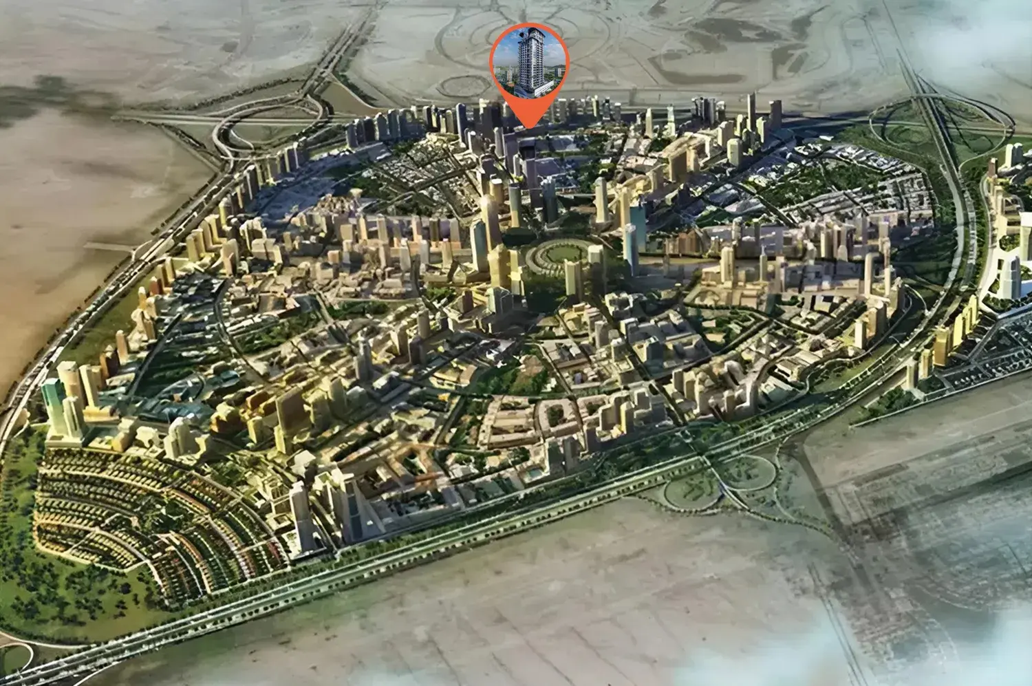 samana waves by samana developments location map jvc