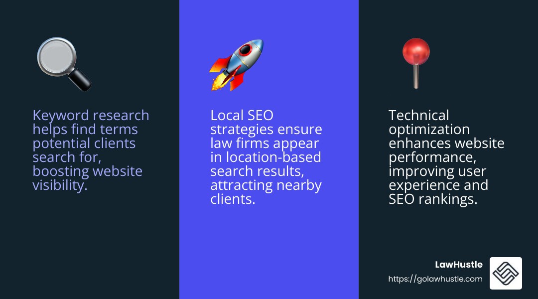 SEO strategies for corporate law firms - seo corporate law infographic 3_facts_emoji_blue