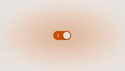 On or off label button in a light theme