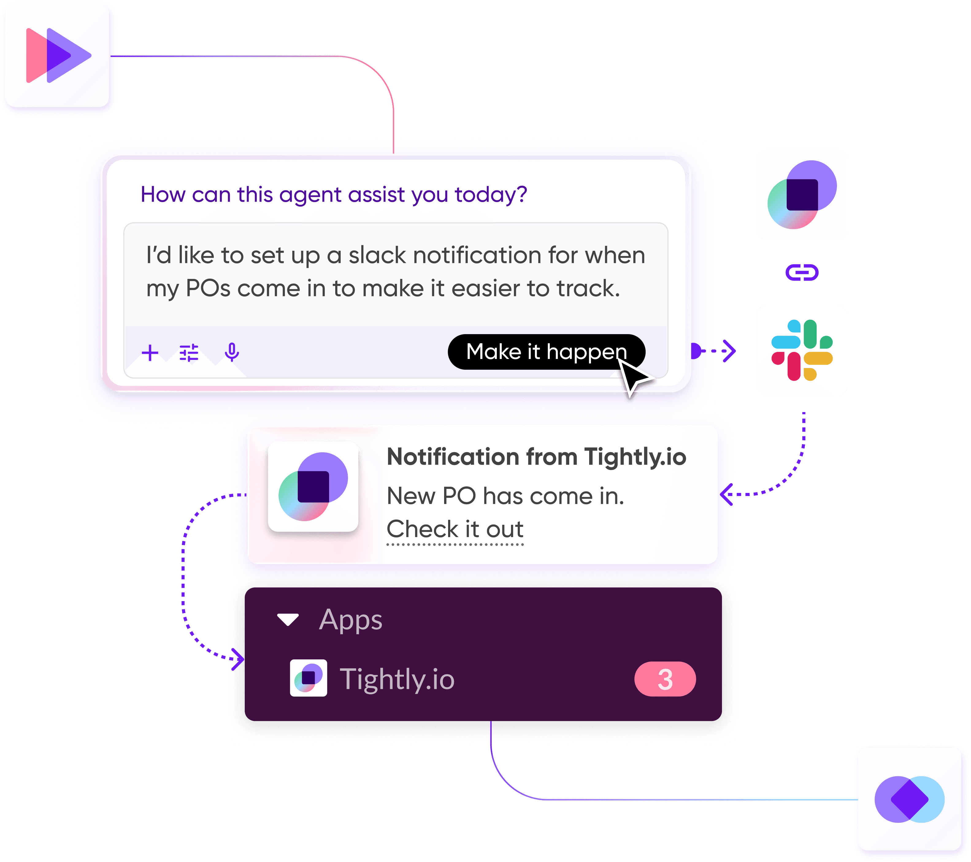 Tightly software seasonality analysis showing low stock of SKU #BH-004-9Z bucket hat, recommending replenishment of 120 units based on current vs last year sales data.