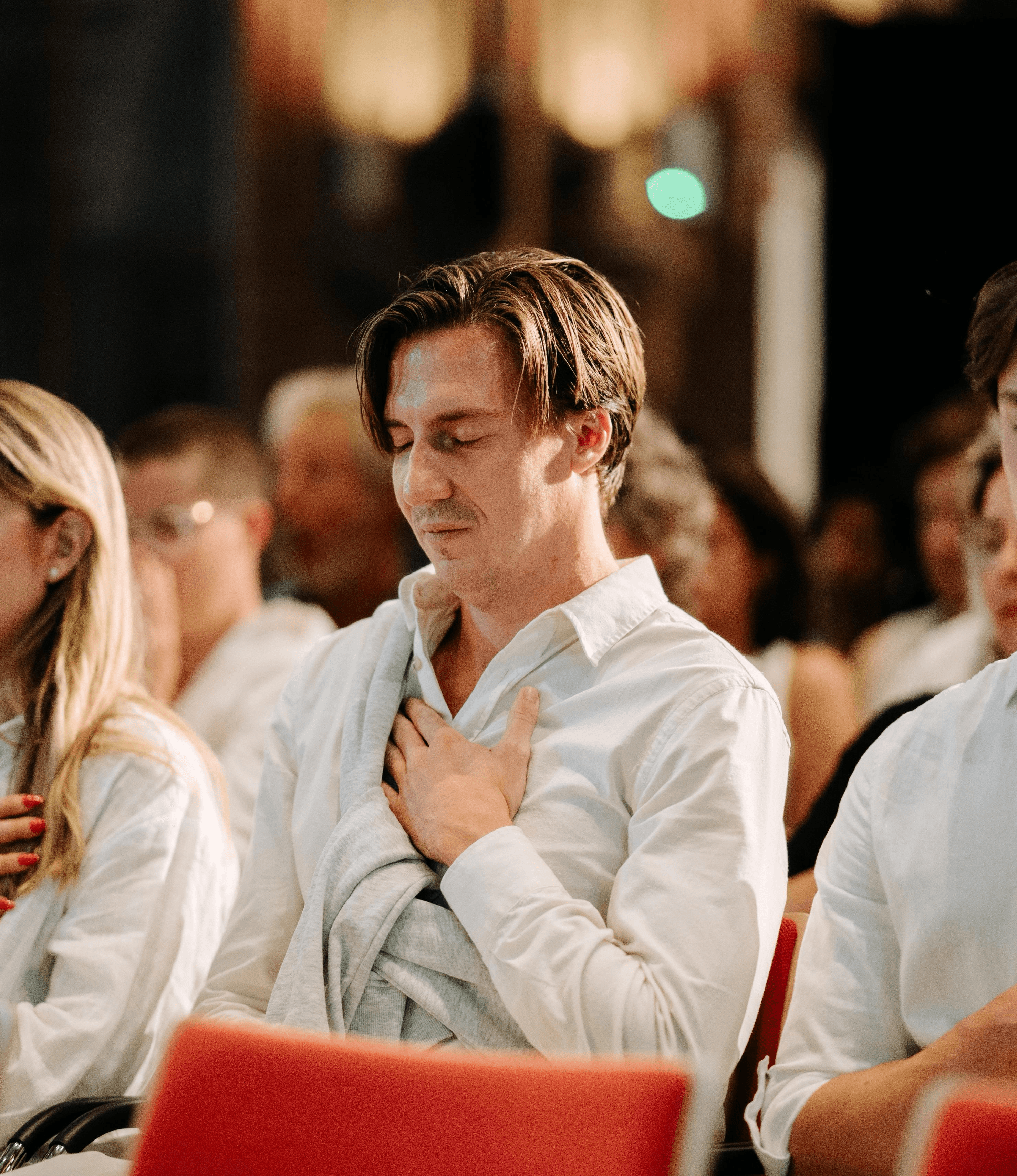 Coach explaining something to an athlete