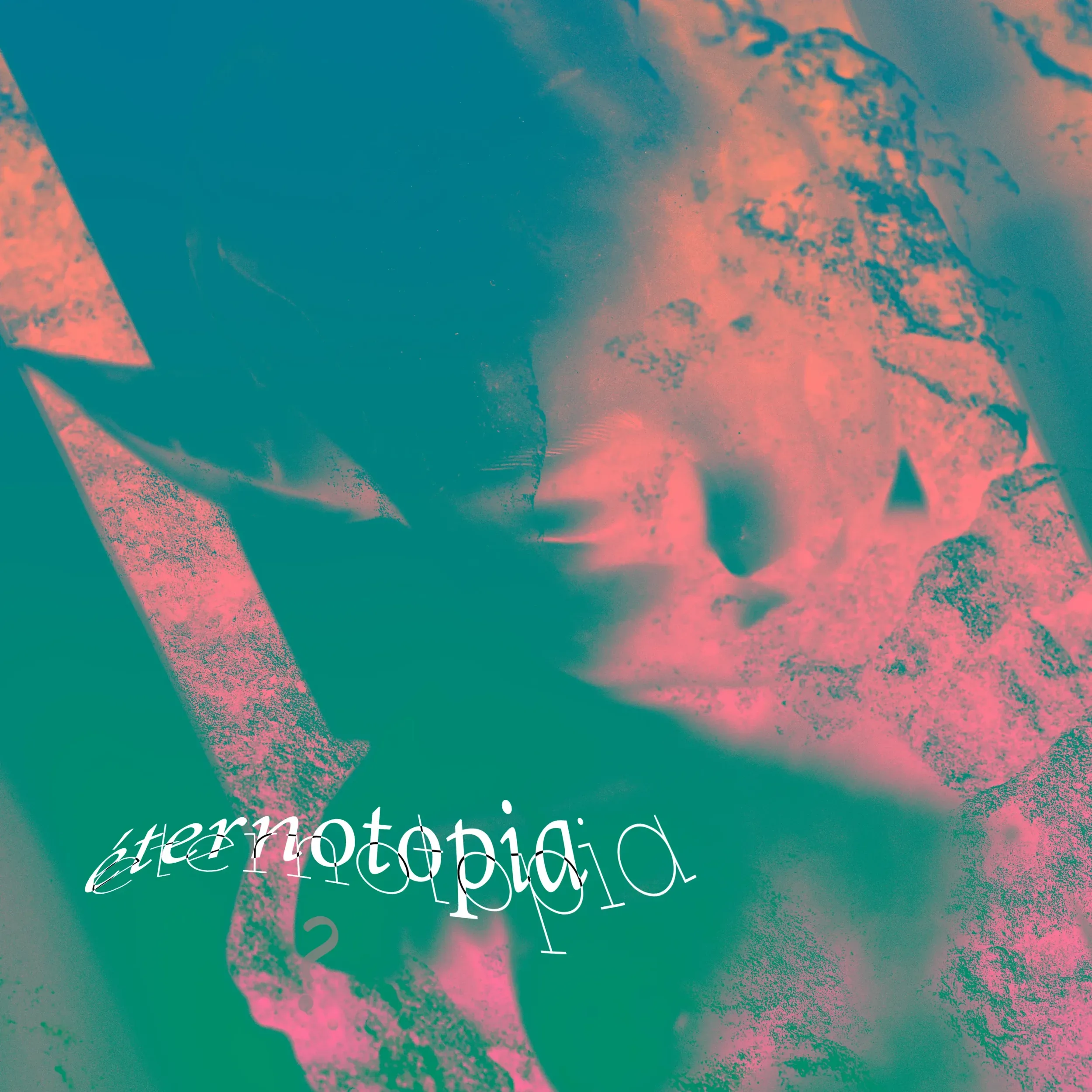 Design de vinyle de musique LP psychédelique mêlant graphisme surréaliste et photographie esthétique