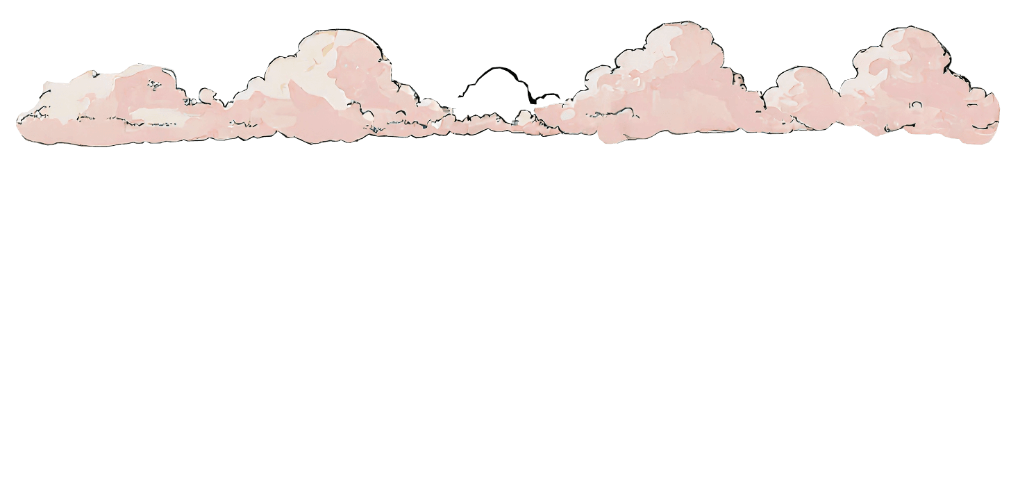 Illustration of clouds used as background design element for lawyer website design services.