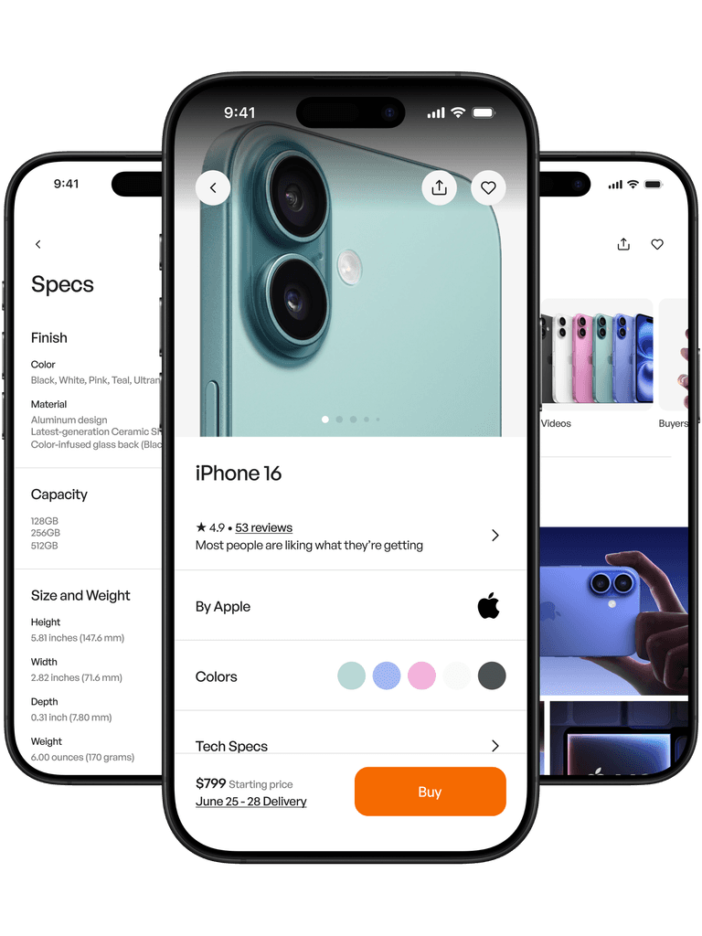Ecommerce product detail ui