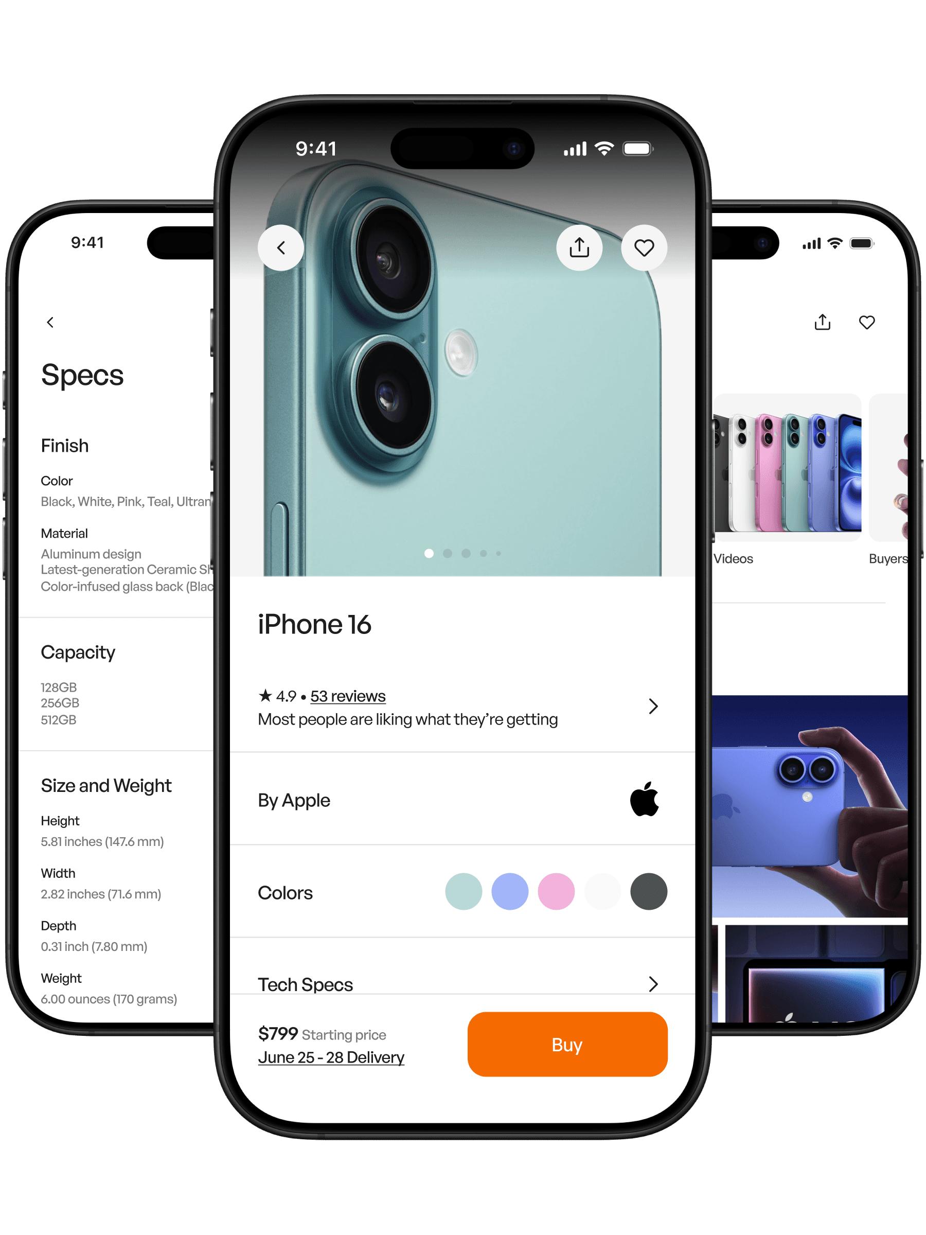 Ecommerce product detail ui