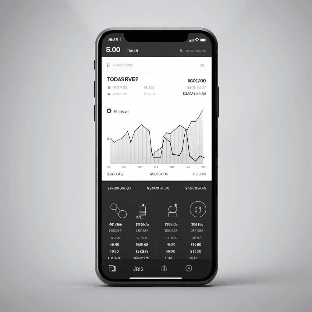 Mobile app mockup