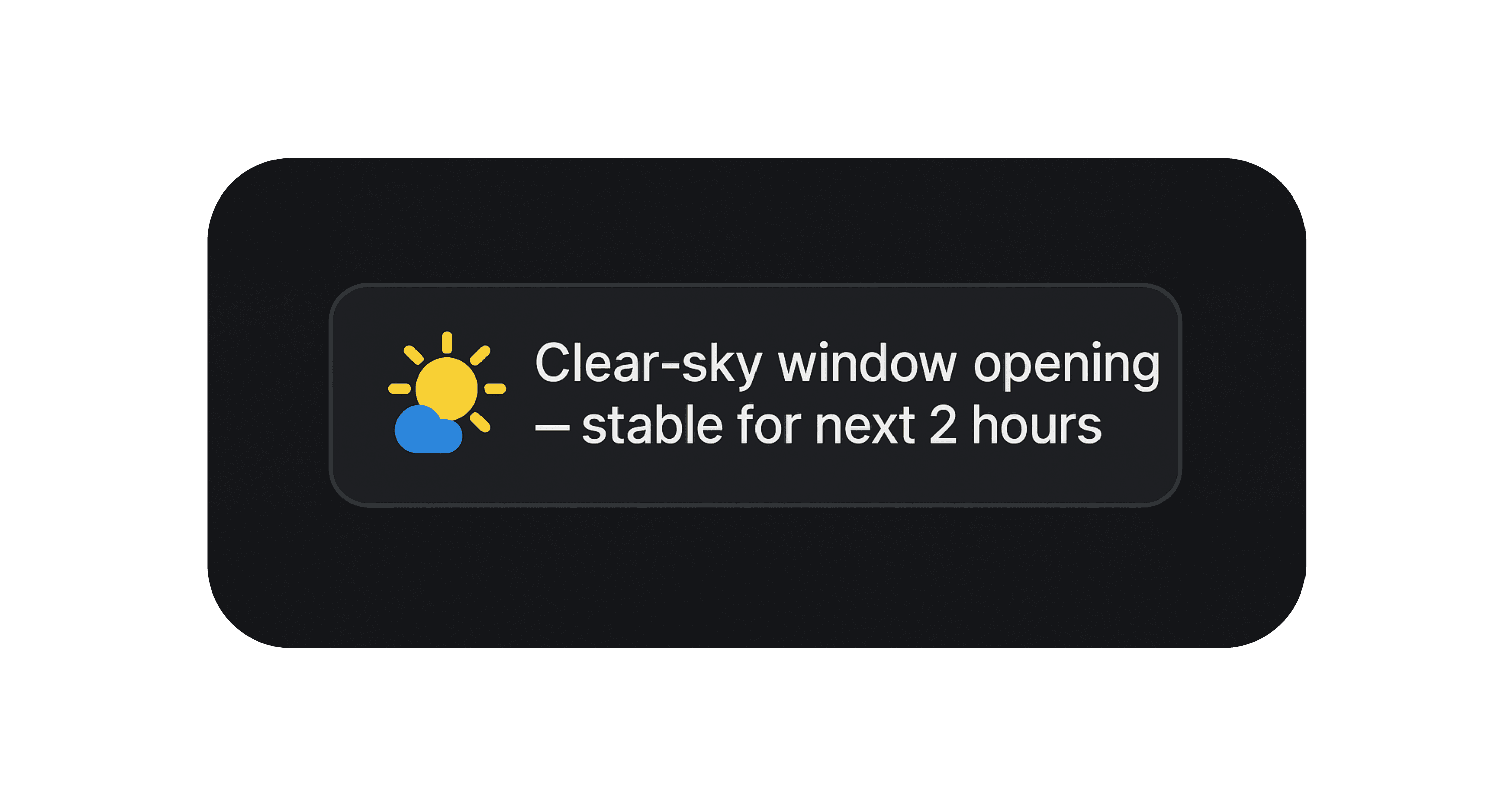 Weather alerts widget