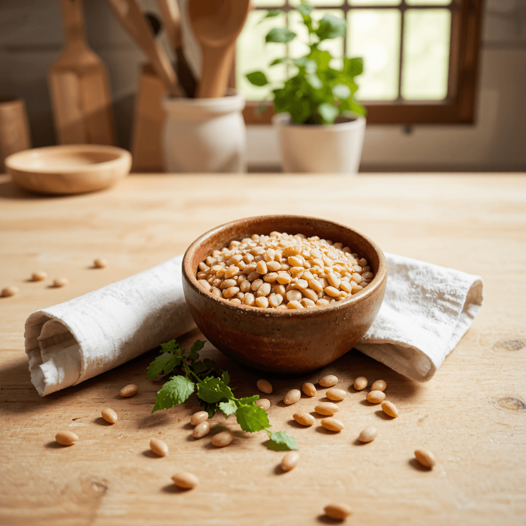 product photography of packaged food product (urad dal)