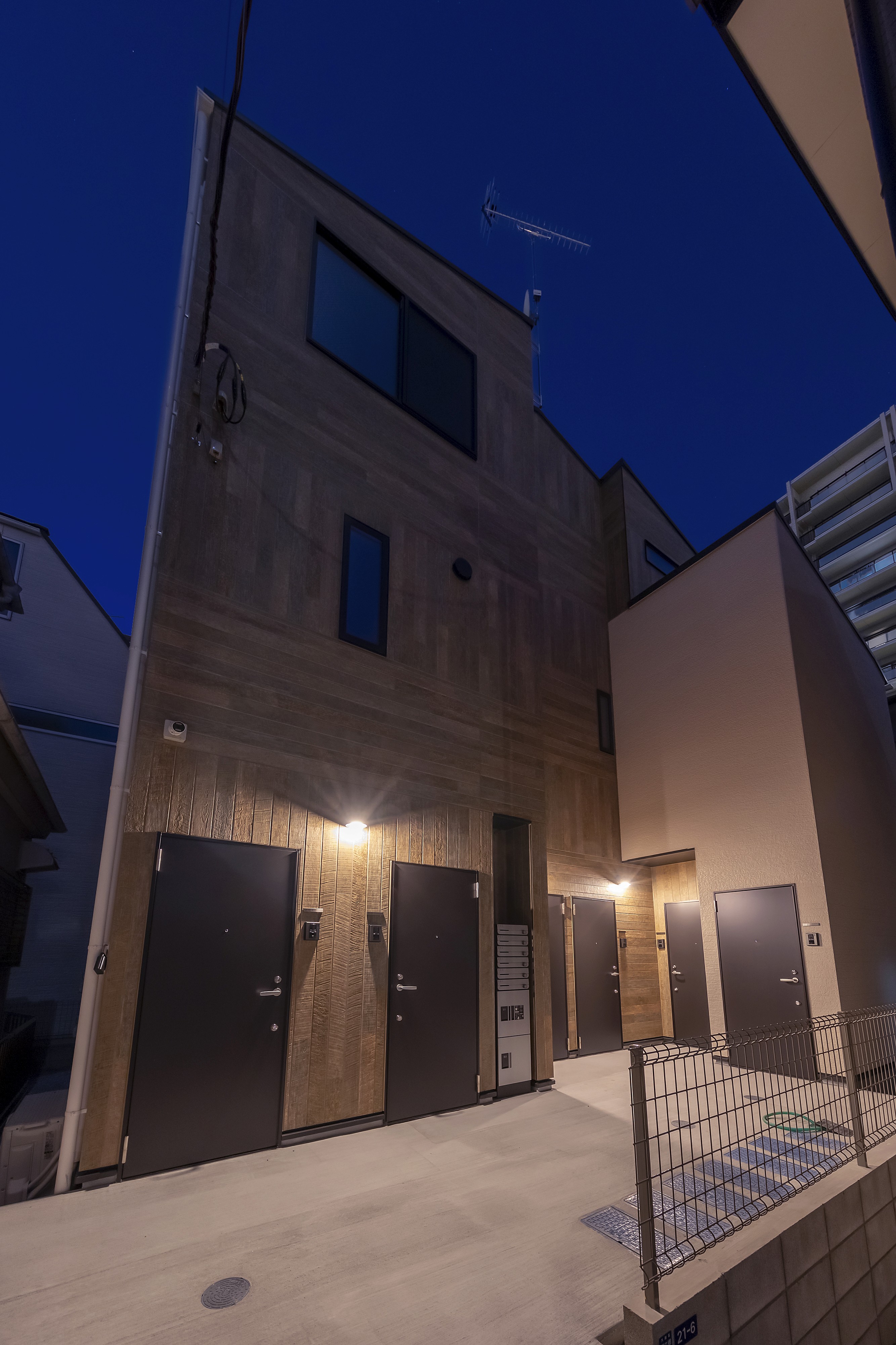 WoodCrest西六郷Residence_外観（夜）