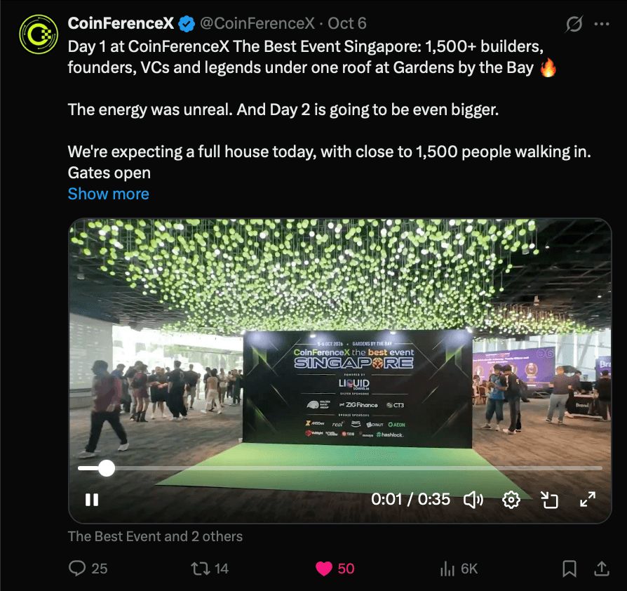 CoinFerenceX The Best Event Singapore 2026