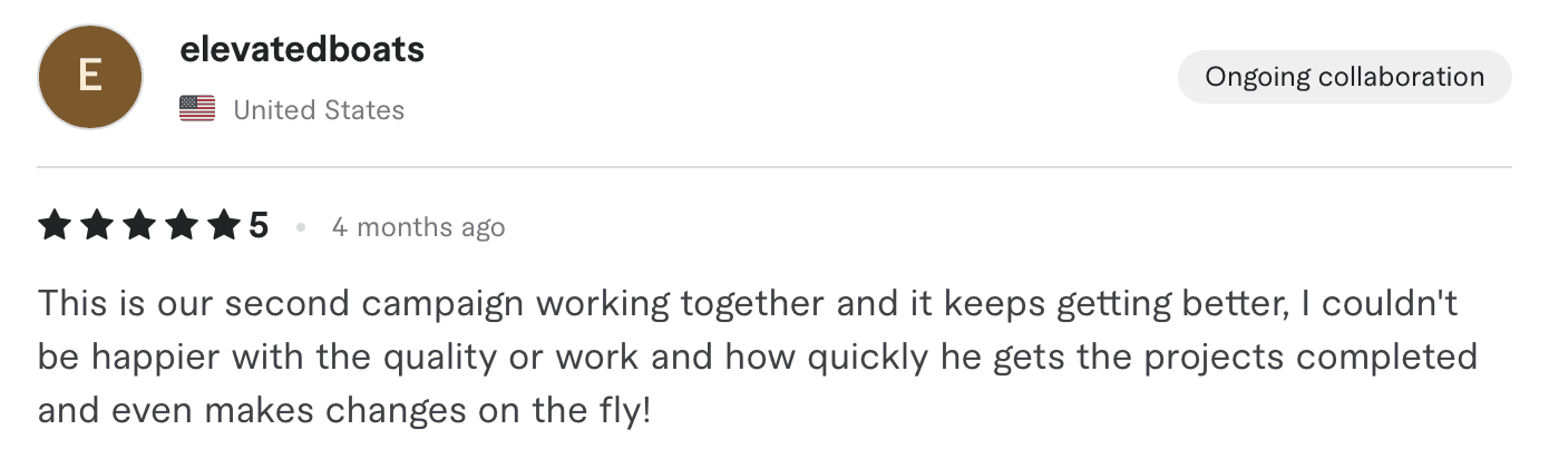 Client review 11 — original screenshot