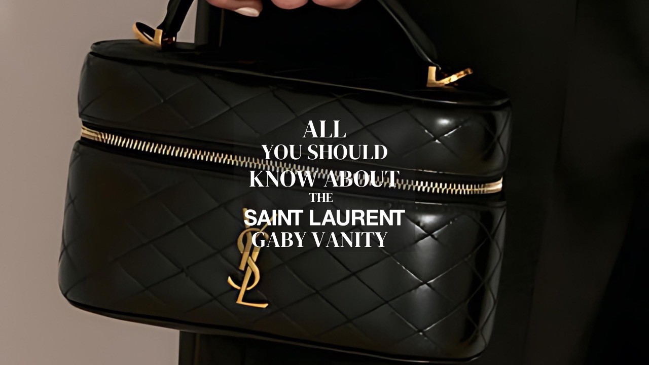 authentic real Saint Laurent, YSL Gaby Vanity Bag, designer luxury bags