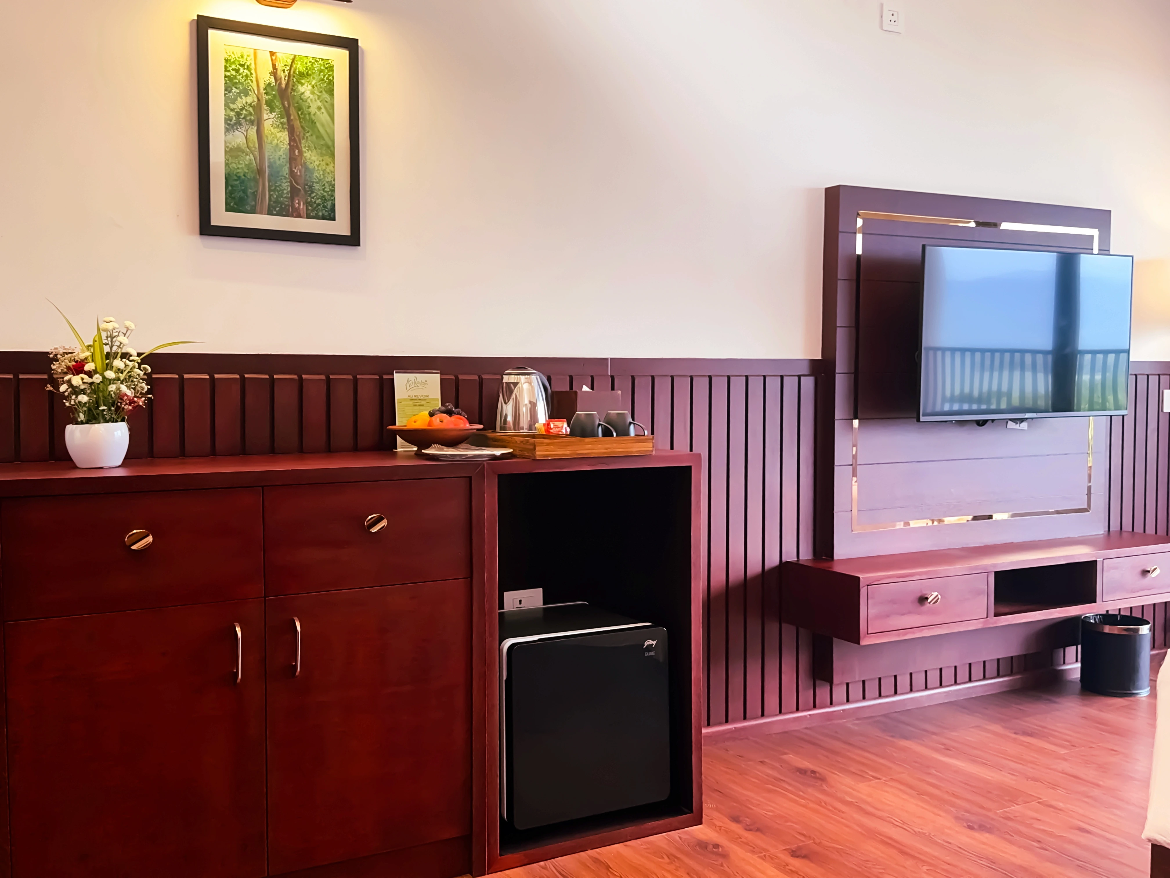 "Unwind in the exclusive indoor pool of our Premium Pool Villa at Au Revoir Wellness Resort – A perfect blend of luxury and serenity.