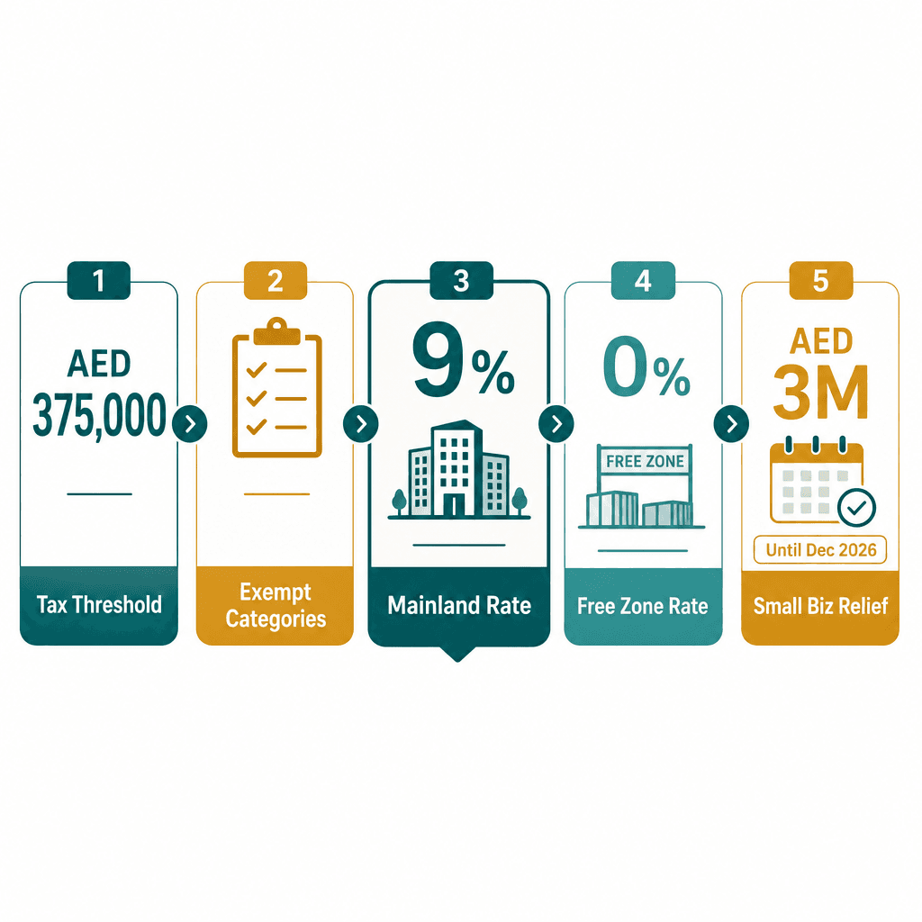 Infographic: Corporate Tax Exemptions in the UAE: Who Qualifies
