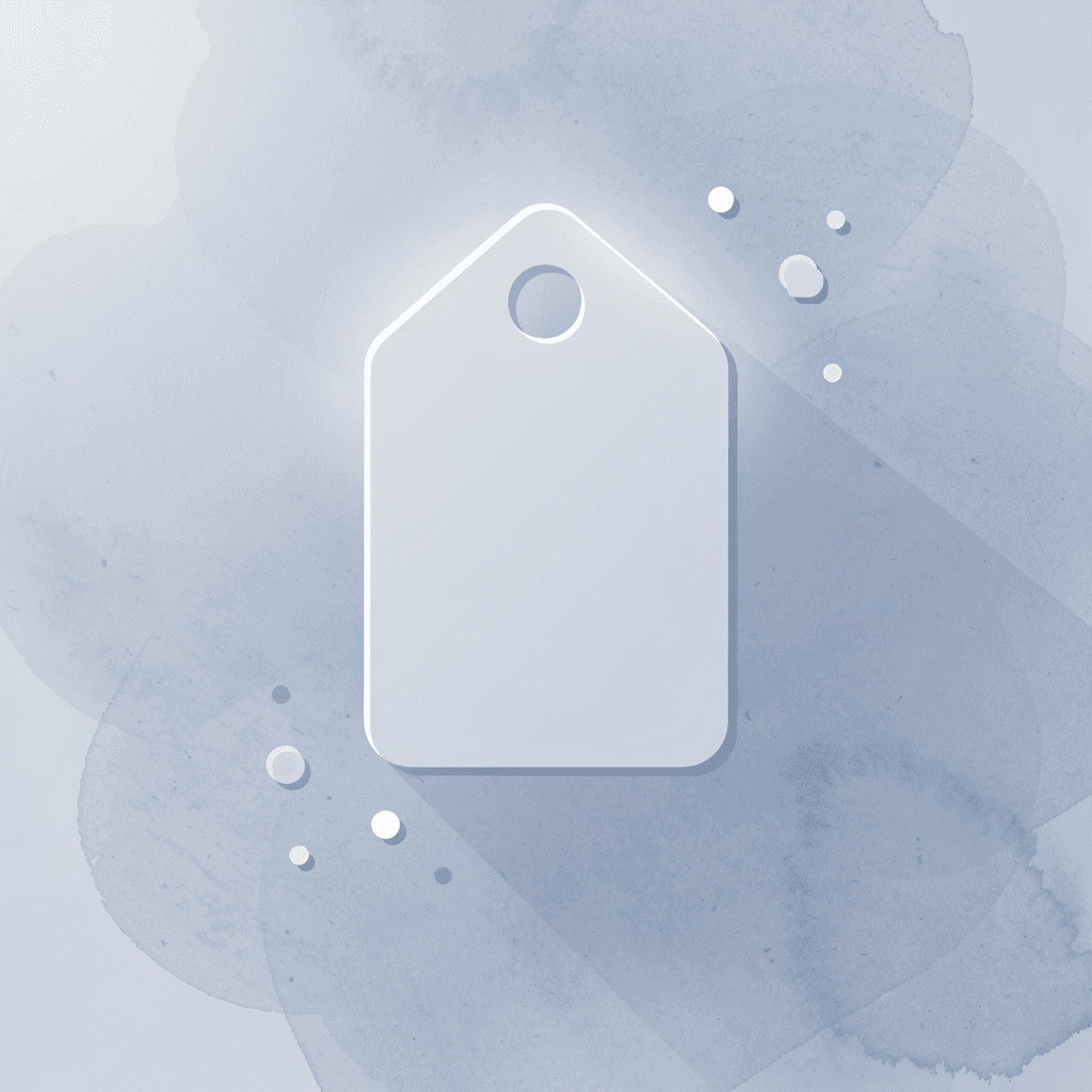 Price tag icon representing company swag branding