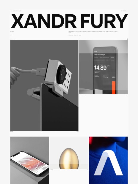 xandr fury portfolio website