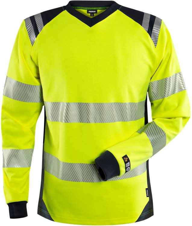 Fristads werkbroek dames bij Vanatex — FRISTADS Flamestat high-vis T-shirt dames klasse 3 7357 TFL