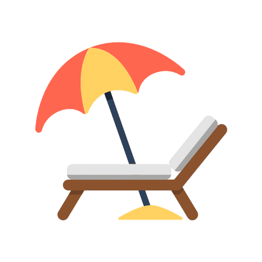 Beach chair laptop lifestyle